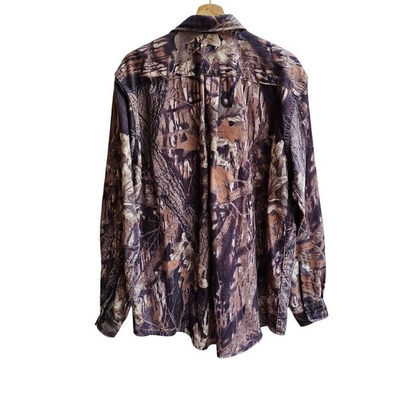 L.L.Bean Men's Camouflage Button-Up Shirt, Loose Fit, Long Sleeves, Size Large - Picture 4 of 12